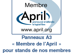 Image montrant le panneau membre de l'April