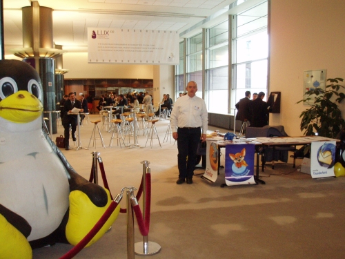Le stand de sensibilisation aux logiciels libres