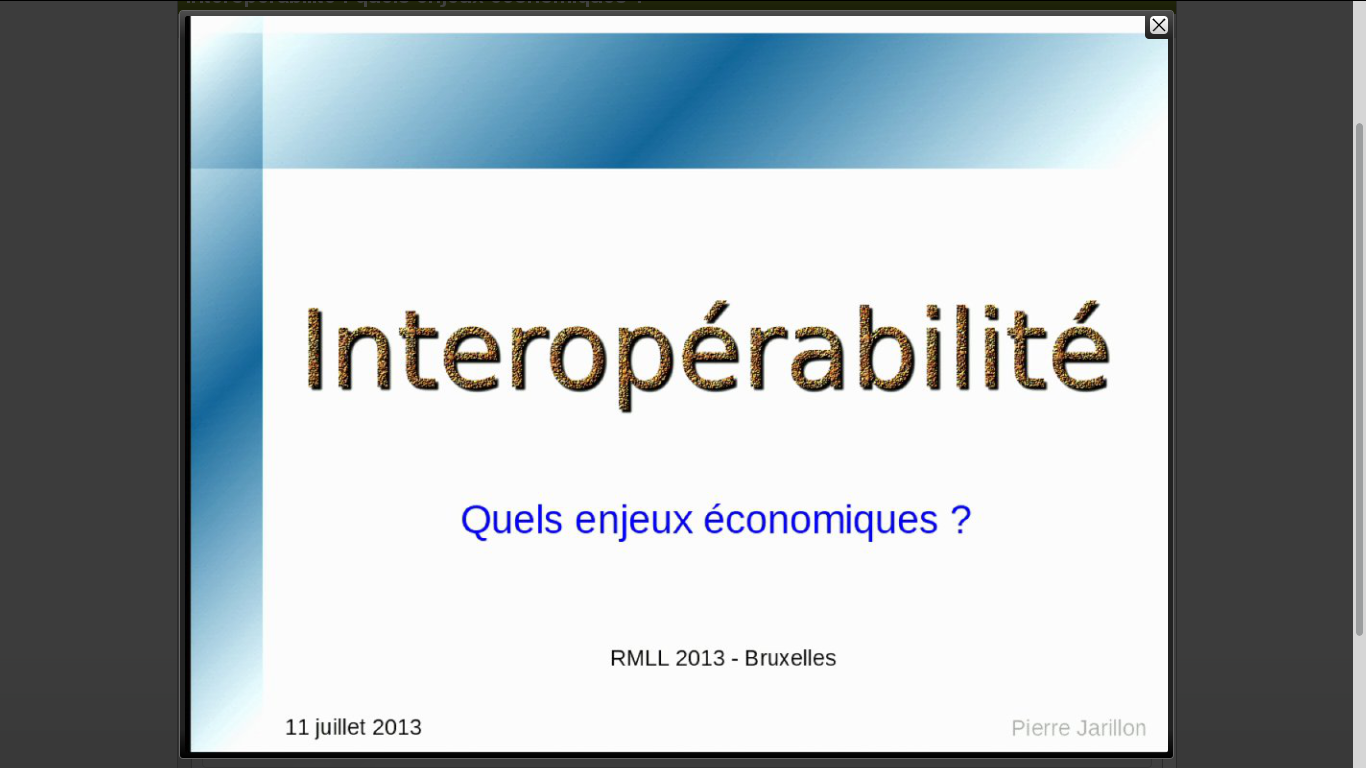 intervenant et slides