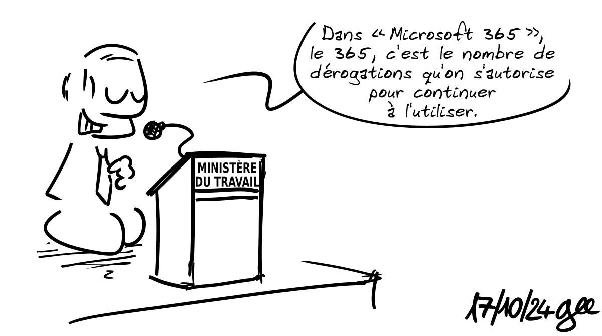 le ministre de l'éducation qui se donne le droit à 365 dérogations, comme dans office 365?