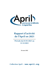 Page de couverture du rapport d'activité 2021