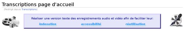 Copie
                                                                écran
                                                                du
                                                                wiki
                                                                du
                                                                groupe Transcriptions