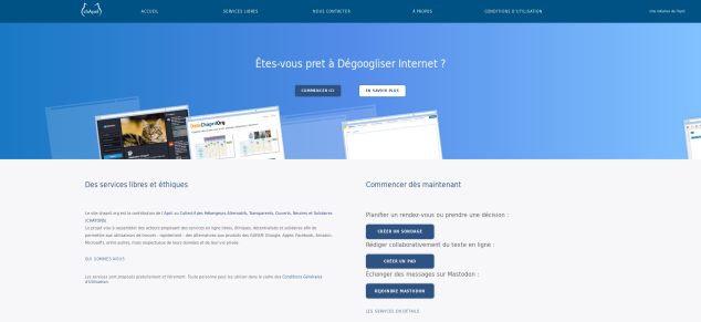 Page
                                                               d'accueil
                                                               du site
                                                               Chapril