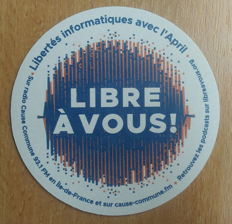 image du sous-bock avec le logo de « Libre à vous ! »