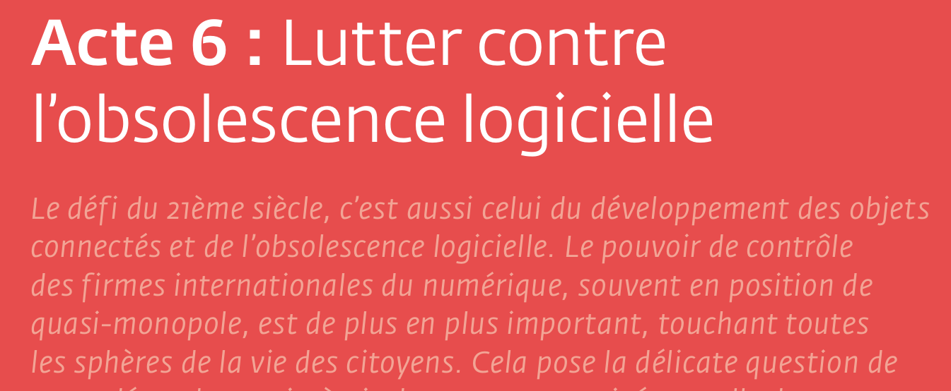 Capture d'écran du livre blanc de Hop, chapitre sur l'obsolescence logicielle